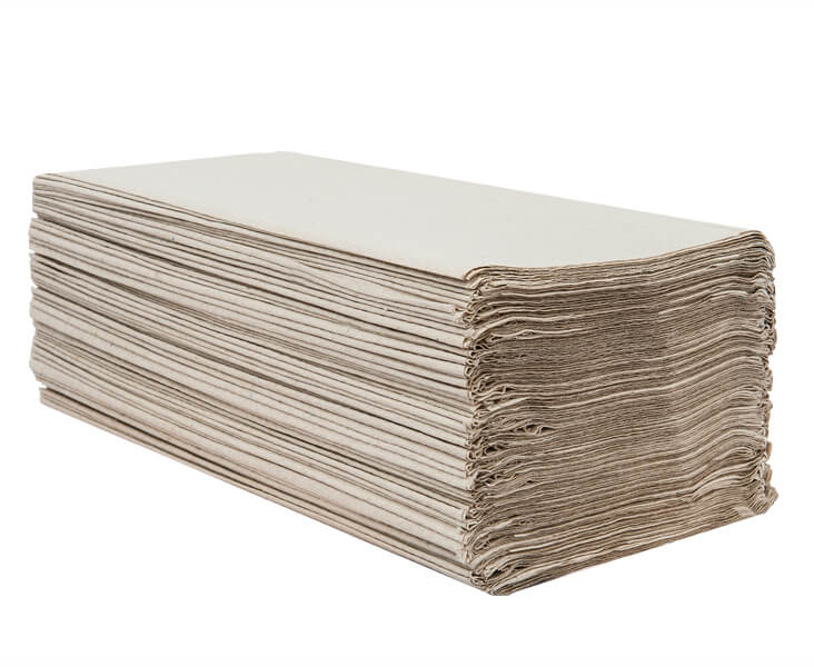 Z fold paper towels grey